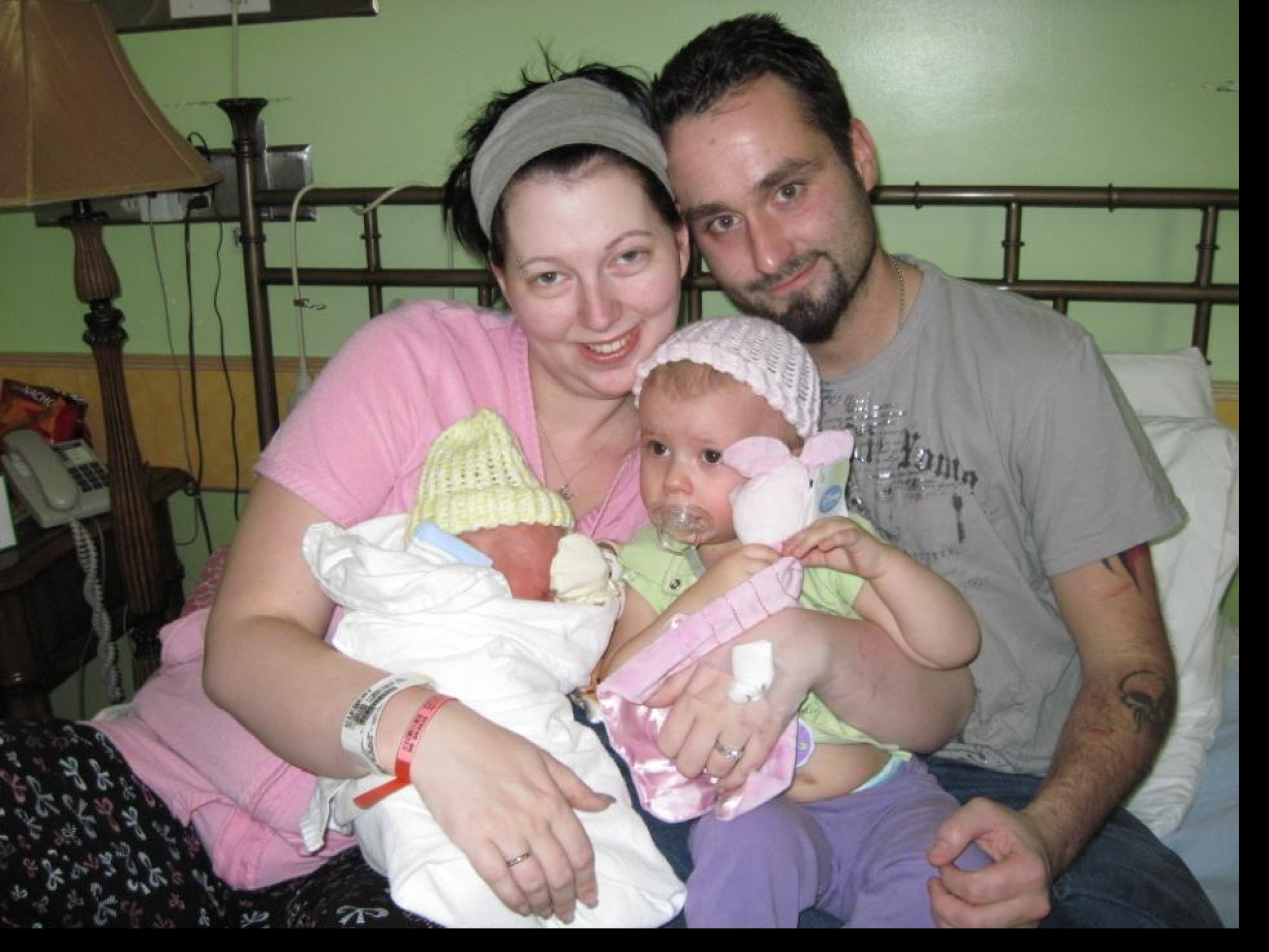 Matthew & MJ, Micayah and new baby son Marxen.