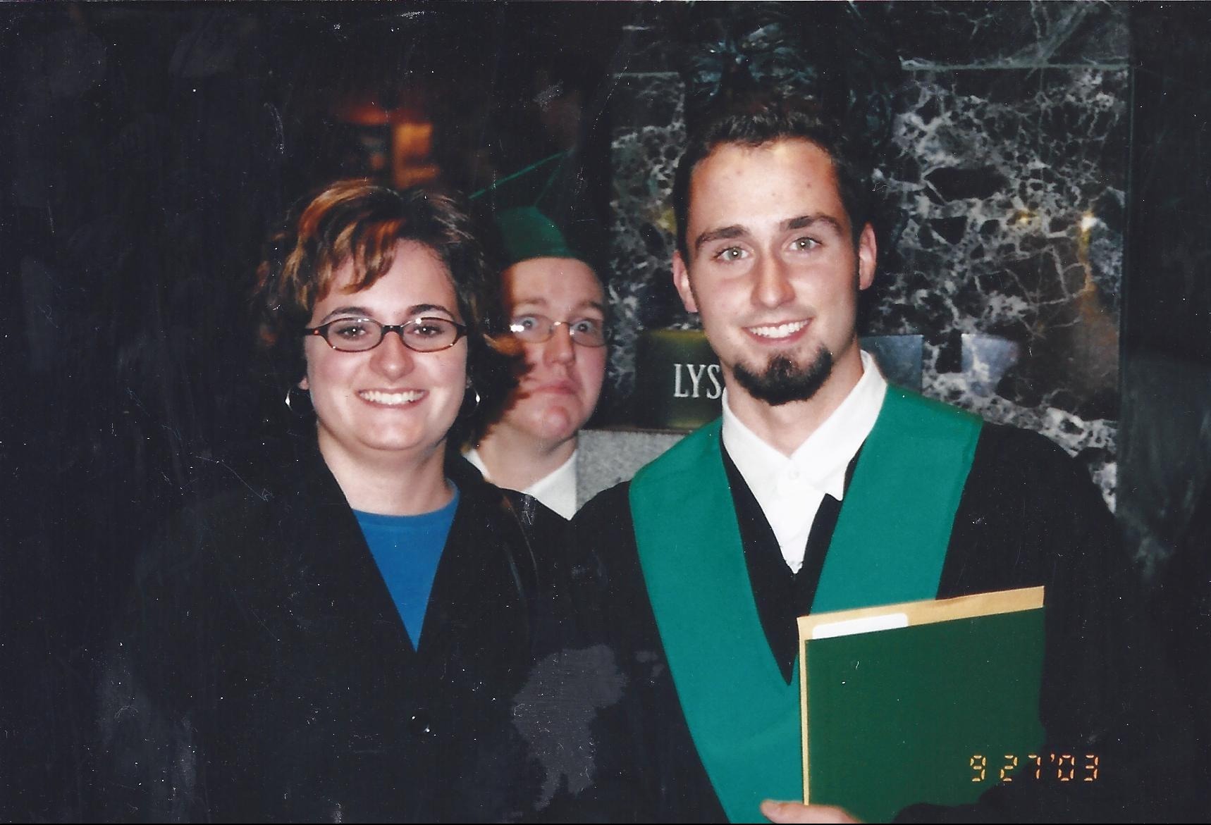 Matthew's Graduation with Sister Corinne.
